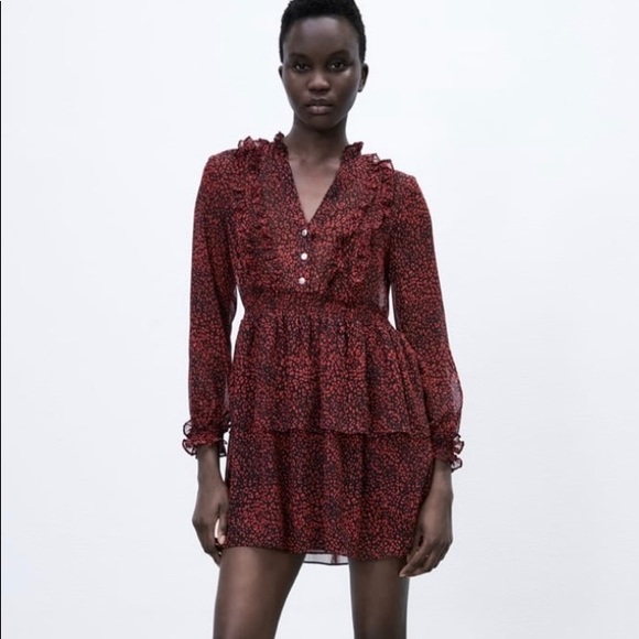 ZARA Animal Print dress - Picture 1 of 5